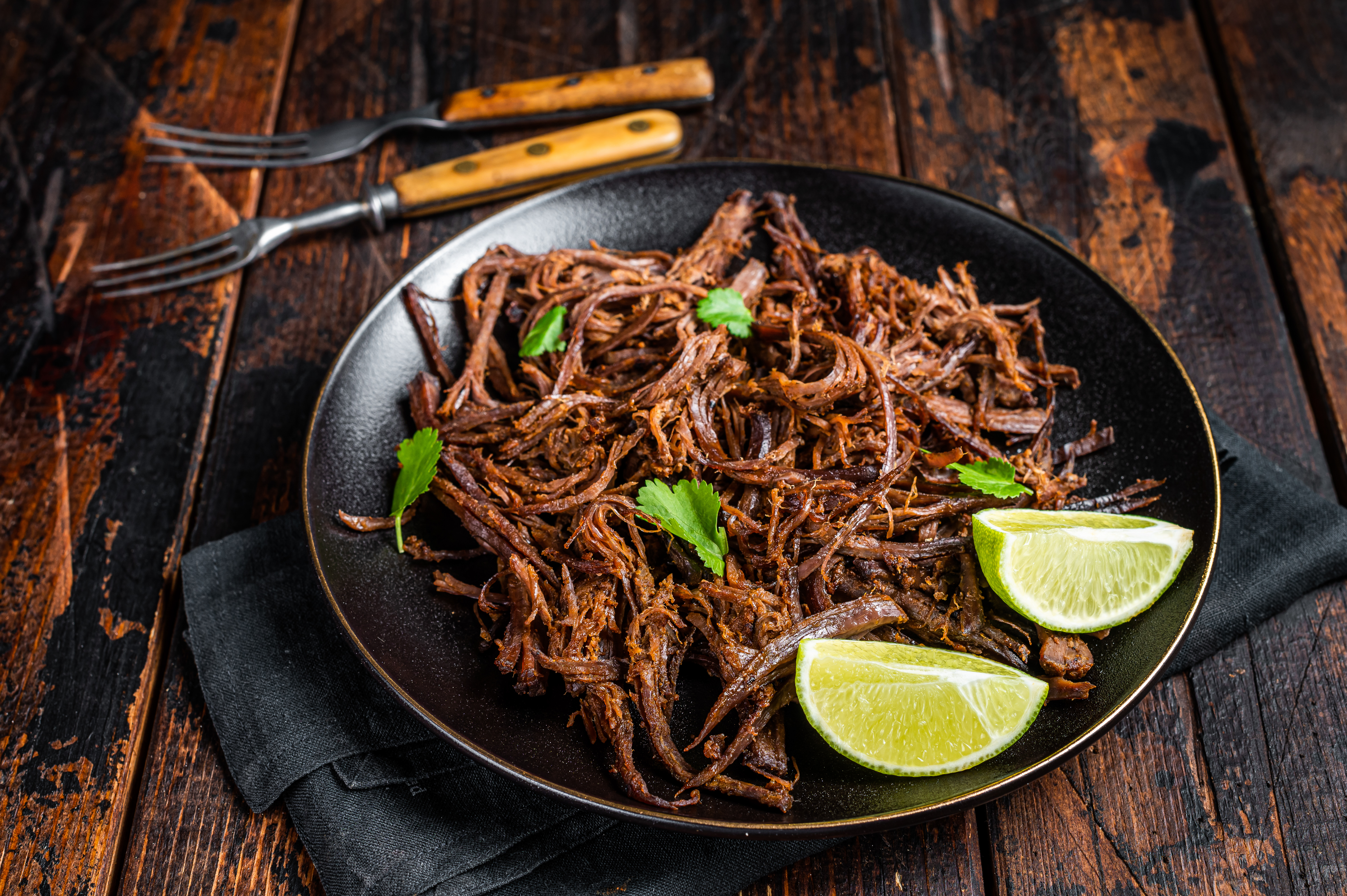 Slow cooker shredded beef